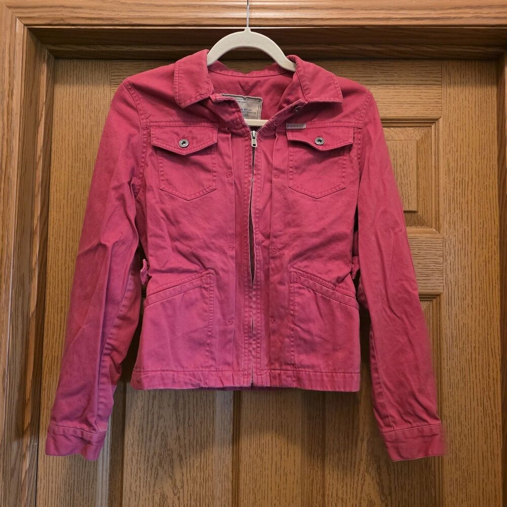 Lauren Ralph Lauren Glen Canyon Utility Field Jacket Muted Red Women's Sz S Y2K